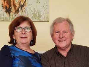 Hosts Robin and Hilary Levett