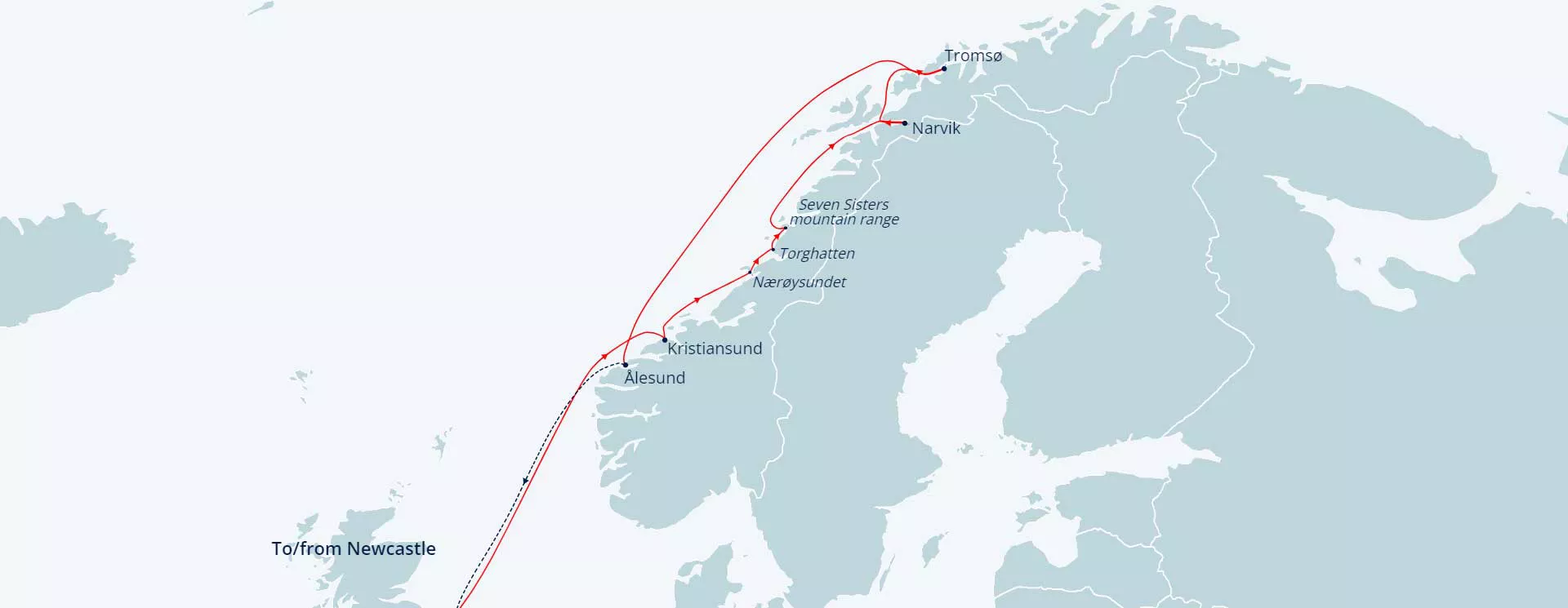 L2606 Itinerary Map