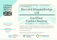 Carbon Neutral Certification Bernard Magee Bridge Ltd