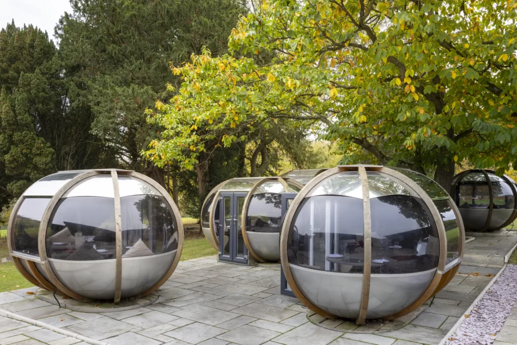 Denham dining pods